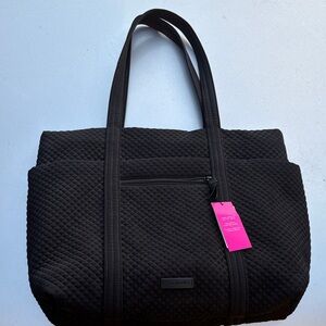 Vera Bradley Black Quilted Tote